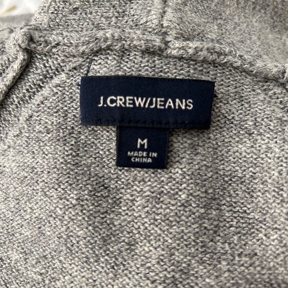 J.Crew Men’s Cotton-Wool Sweater Hoodie in Med Heather Gray Size Med - Picture 6 of 12